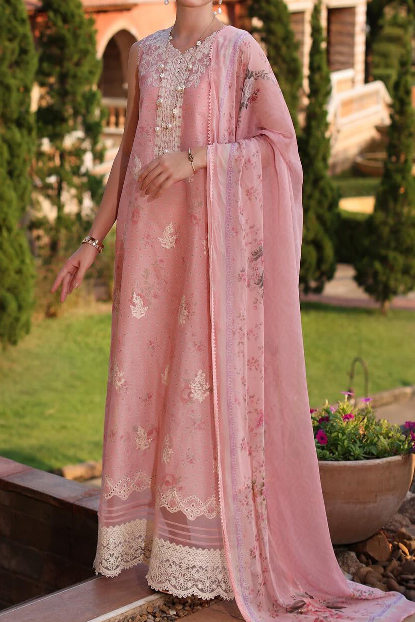 Eid Luxe Printkari By Noor Saadia Asad Unstitched 3 Piece Emb Lawn Collection'2024-D-07