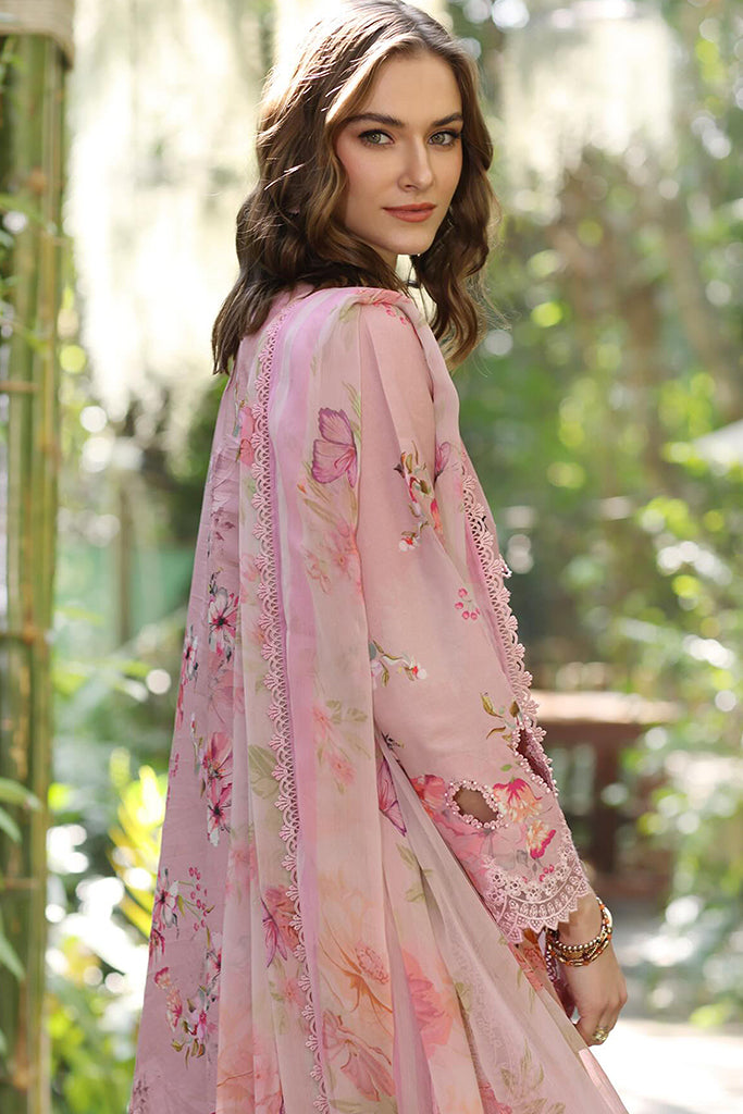 Noor By Saadia Asad Unstitched 3 Piece Eid Luxe Printedkari Collection-08-A