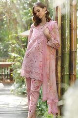 Noor By Saadia Asad Unstitched 3 Piece Eid Luxe Printedkari Collection-08-A