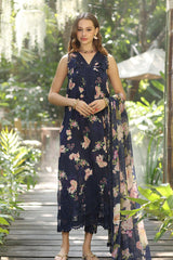 Noor By Saadia Asad Unstitched 3 Piece Eid Luxe Printedkari Collection-08-B