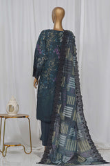 Sada Bahar Stitched 3 Piece Laser Cutwork Chikankari Vol-01 Collection'2024-D-08-D-Teal