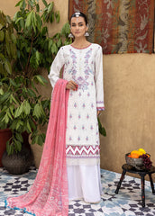 Kastoori by Awwal Unstitched 3 Piece Emb Chikankari Collection'2023-D-08-Euphoria