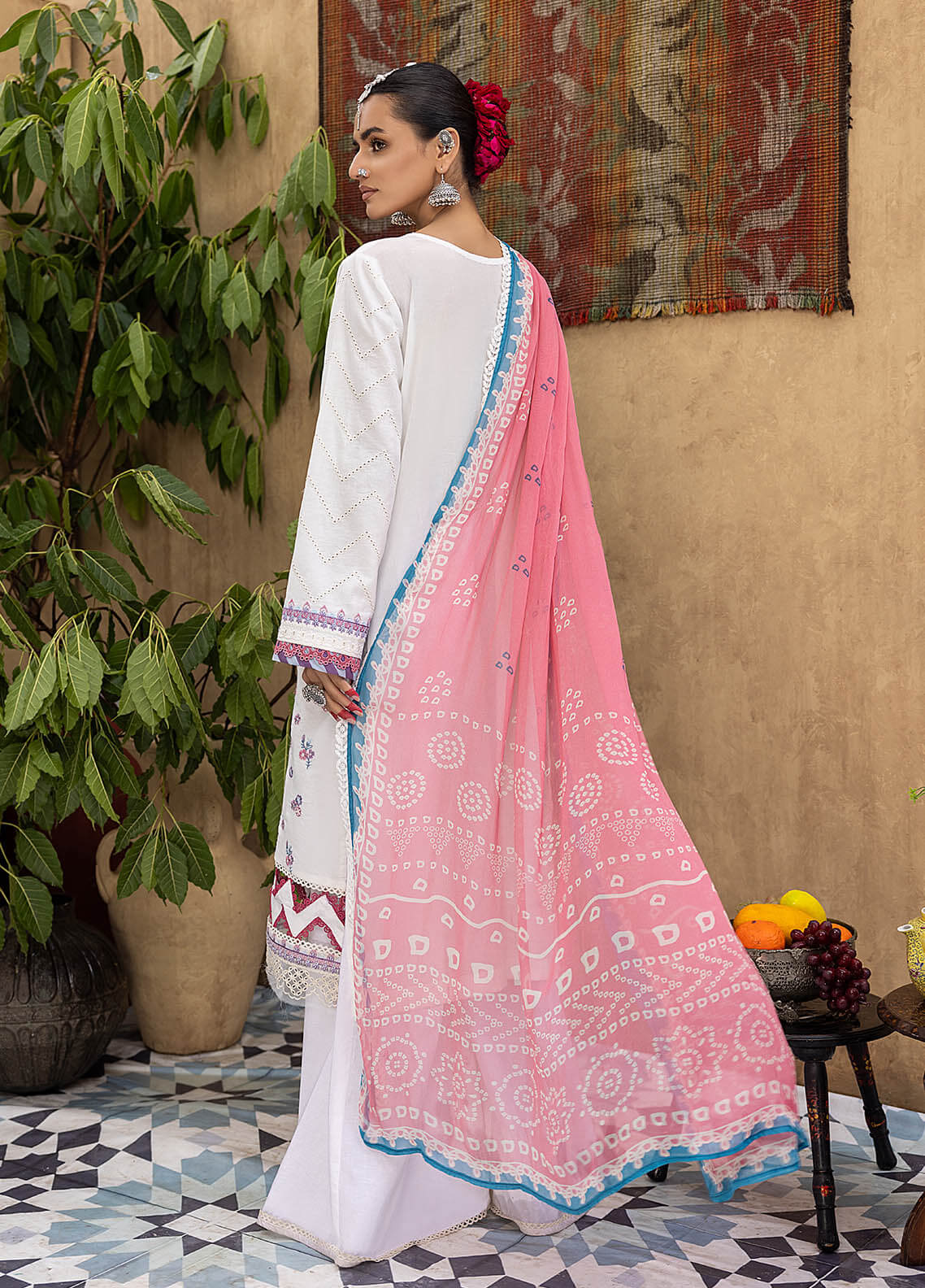 Kastoori by Awwal Unstitched 3 Piece Emb Chikankari Collection'2023-D-08-Euphoria