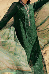 Noor Saadia Asad Unstitched 3 Piece Eid Handwork Laserkari Emb Lawn Collection'2024-D-08