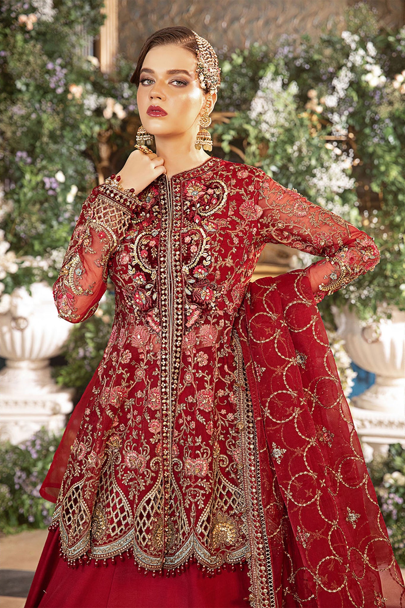 Mbroidered By Maria B Unstitched 3 Piece Wedding Edition Collection'2024-BD-2908