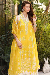Noor by Saadia Asad Unstitched 3 Piece Handwork Laserkari Eid Lawn Collection'2023-D-08