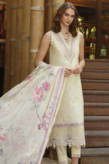 Noor By Saadia Asad Unstitched 3 Piece Eid Luxe Printedkari Collection-09-A
