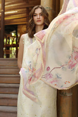 Noor By Saadia Asad Unstitched 3 Piece Eid Luxe Printedkari Collection-09-A