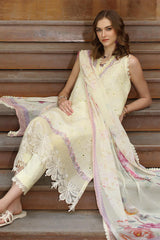 Noor By Saadia Asad Unstitched 3 Piece Eid Luxe Printedkari Collection-09-A