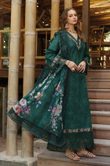 Noor By Saadia Asad Unstitched 3 Piece Eid Luxe Printedkari Collection-09-B