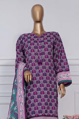 Sada Bahar Stitched 3 Piece Printed Lawn Vol-02 Collection'2025-PR-302-Purple