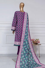 Sada Bahar Stitched 3 Piece Printed Lawn Vol-02 Collection'2025-PR-302-Purple