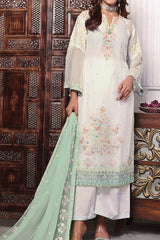 Florum By Soghat Unstitched 3 Piece Luxury Formals Handwork Chiffon Collection'2024-D-09