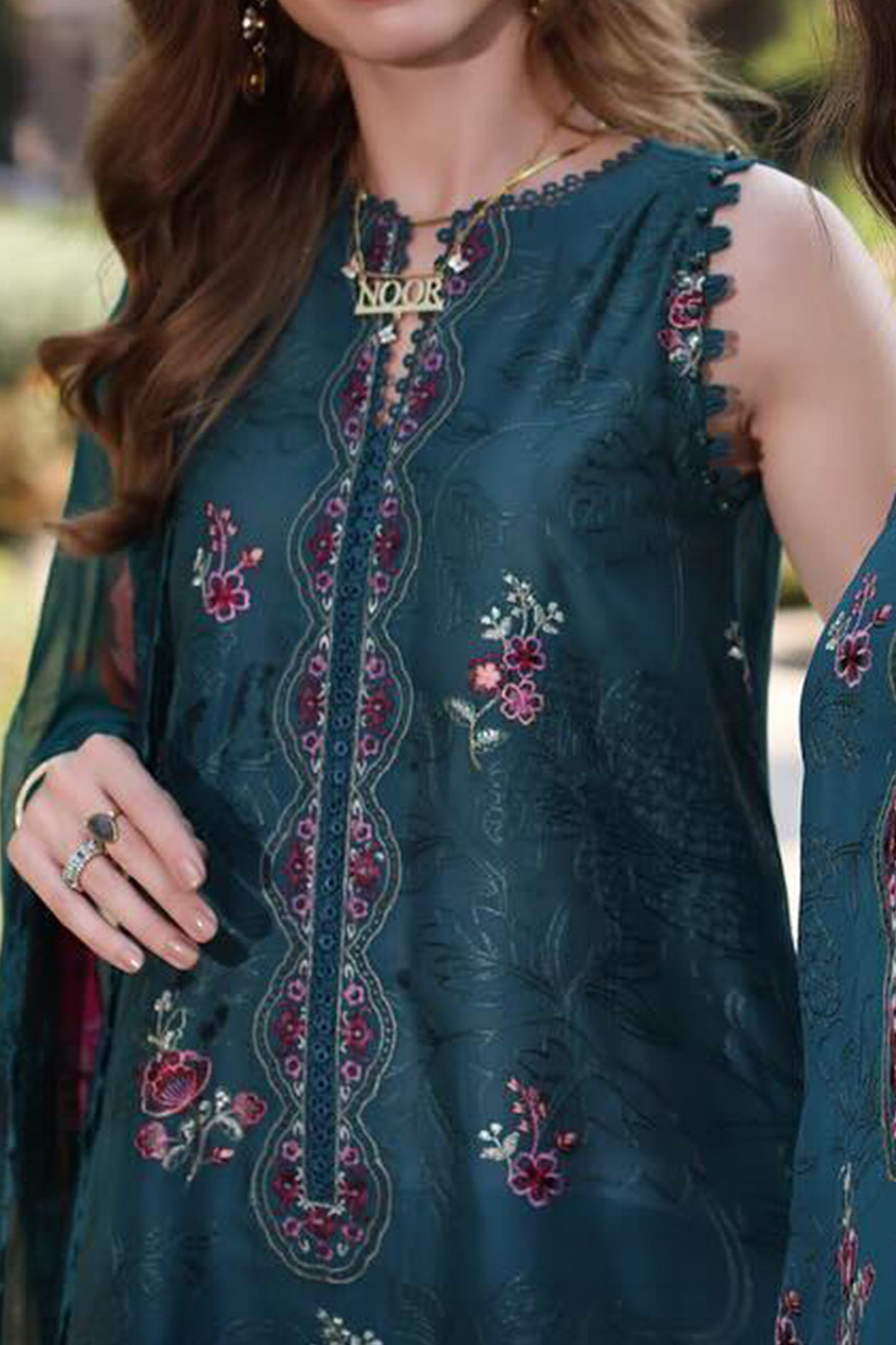 Eid Luxe Printkari By Noor Saadia Asad Unstitched 3 Piece Emb Lawn Collection'2024-D-09