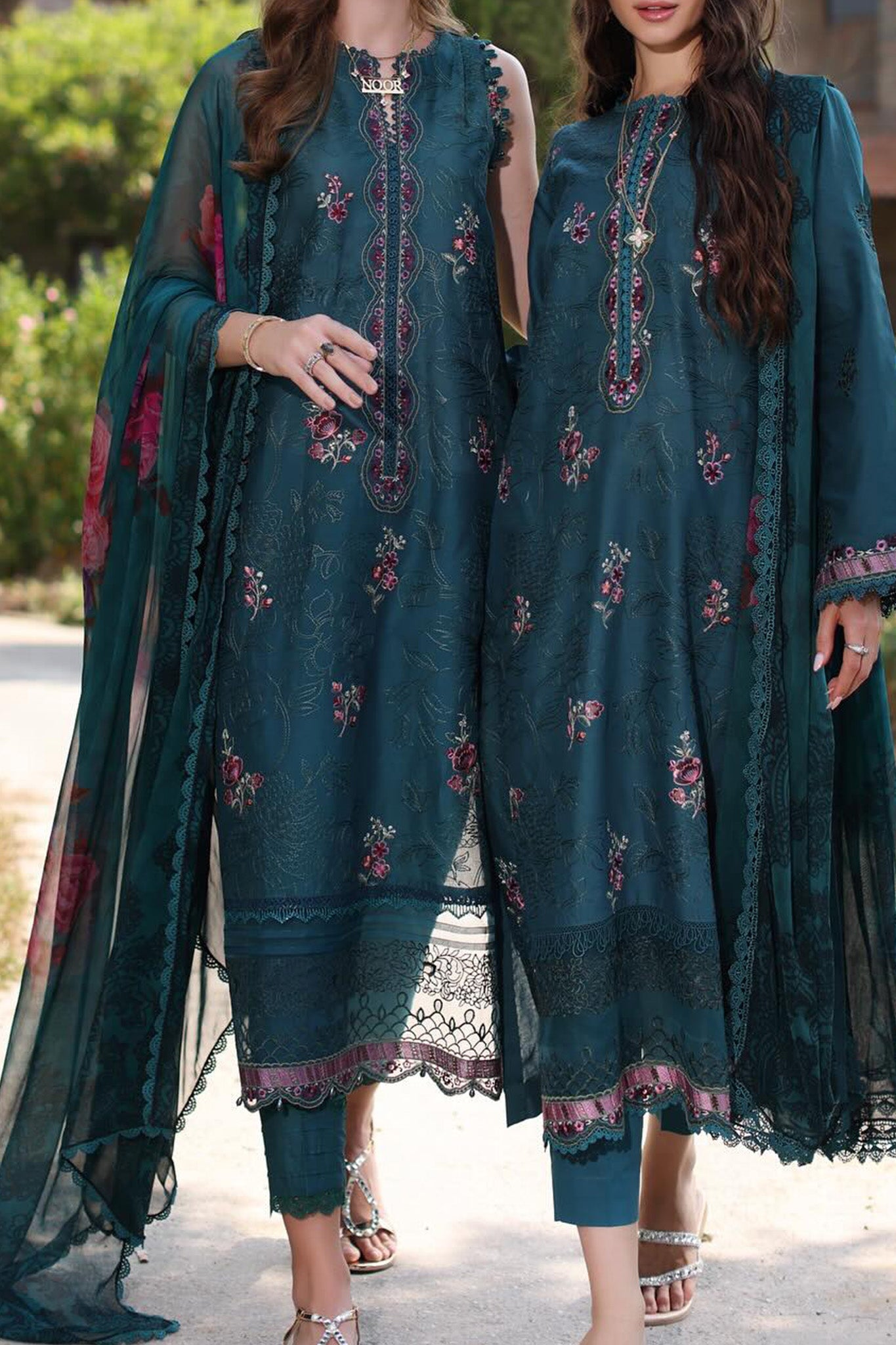 Eid Luxe Printkari By Noor Saadia Asad Unstitched 3 Piece Emb Lawn Collection'2024-D-09