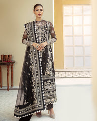 Gulaal Unstitched 3 Piece Luxury Formals Collection'2021-Inaaya Embroidered Organza 3-Piece Suit D-01