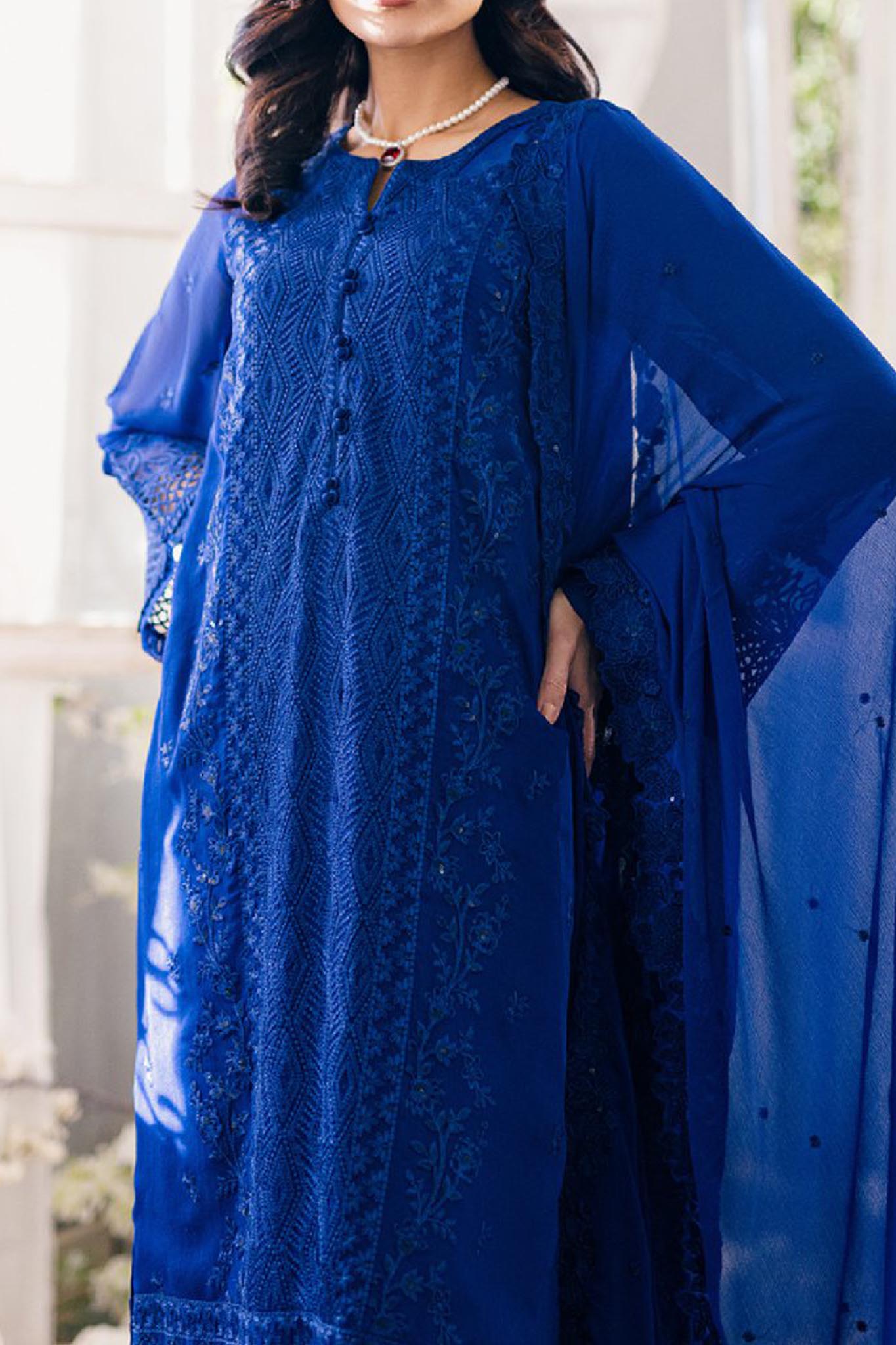 Eid Drop 1 By Azure Unstitched 3 Piece Ensembles Chiffon Collection'2024-D-10-Iris Charm