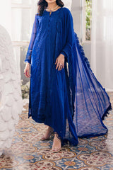Eid Drop 1 By Azure Unstitched 3 Piece Ensembles Chiffon Collection'2024-D-10-Iris Charm