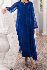 Eid Drop 1 By Azure Unstitched 3 Piece Ensembles Chiffon Collection'2024-D-10-Iris Charm