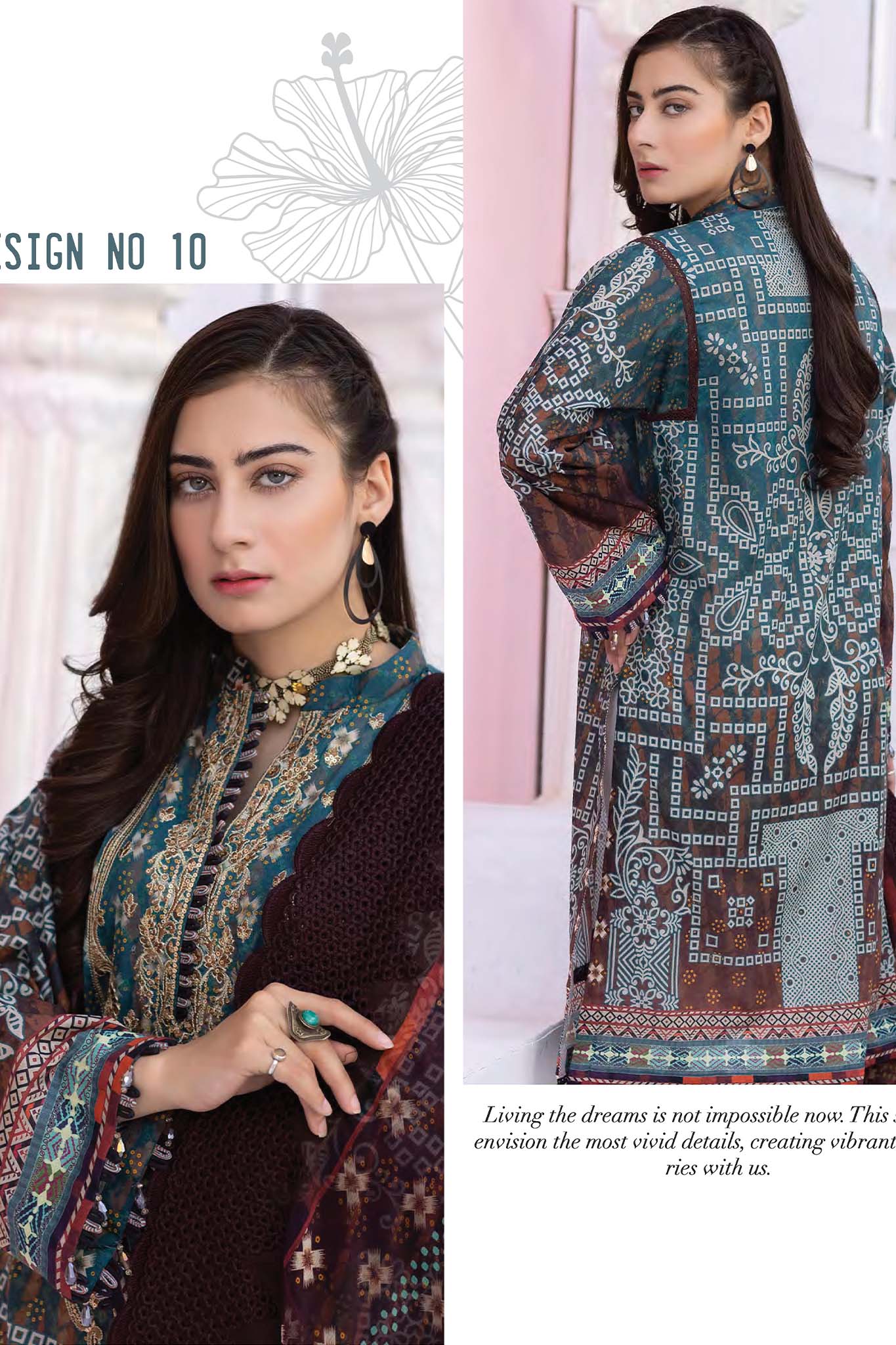 Gull E Gullzar by Zarsha Unstitched 3 Piece Lawn Collection'2022-GLZ-10