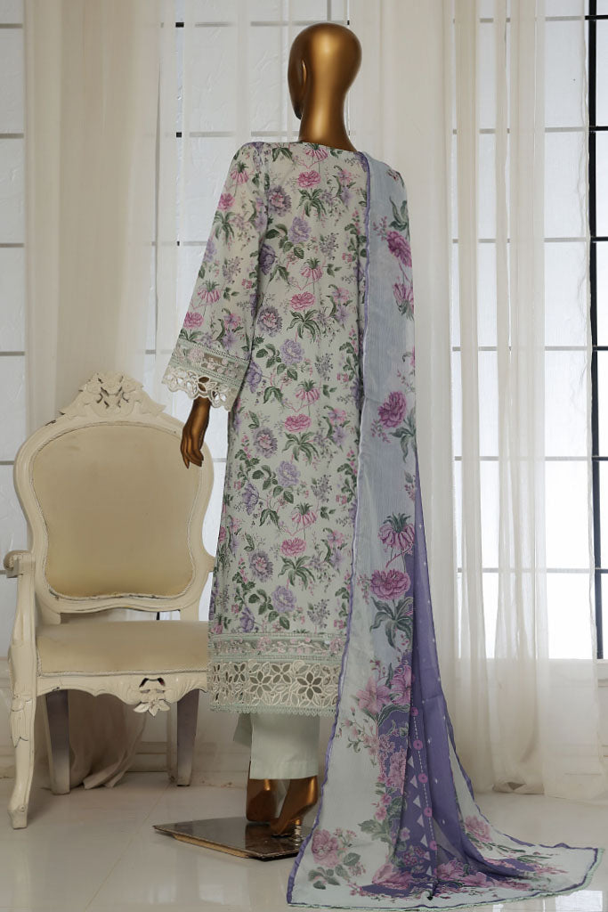 Sada Bahar Stitched 3 Piece Festive Emb Lawn Vol-02 Collection'2025-D-103-Mint