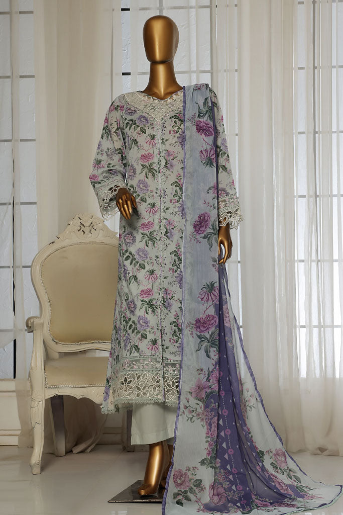 Sada Bahar Stitched 3 Piece Festive Emb Lawn Vol-02 Collection'2025-D-103-Mint