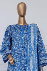 Sada Bahar Stitched 3 Piece Printed Lawn Vol-02 Collection'2025-PR-2769-Blue