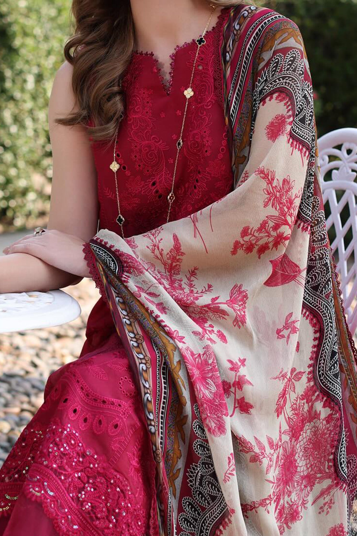 Eid Luxe Printkari By Noor Saadia Asad Unstitched 3 Piece Emb Lawn Collection'2024-D-11