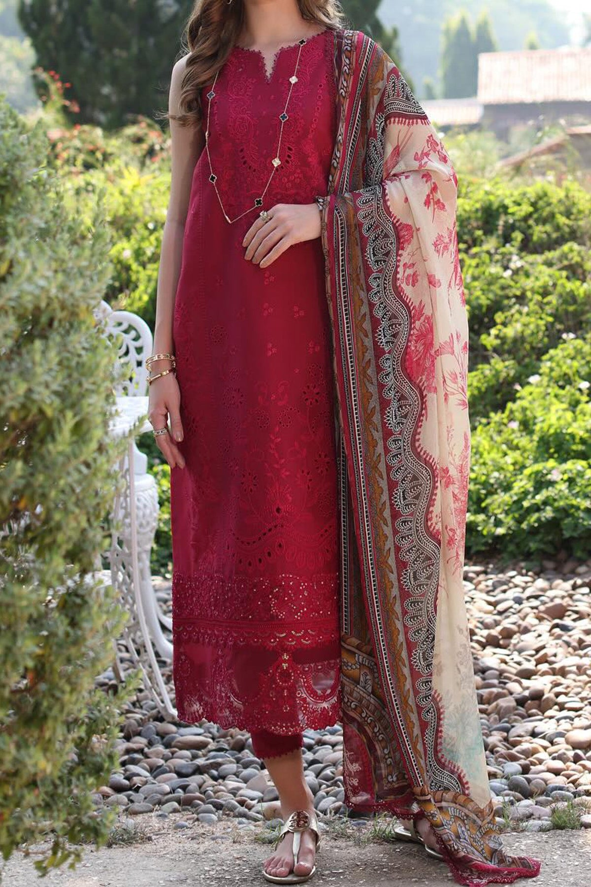 Eid Luxe Printkari By Noor Saadia Asad Unstitched 3 Piece Emb Lawn Collection'2024-D-11