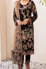 Rangoon By Ramsha Unstitched 3 Piece Luxury Emb Chiffon Vol-12 Collection'2024-D-1204