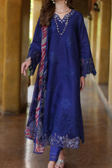 Eid Luxe Printkari By Noor Saadia Asad Unstitched 3 Piece Emb Lawn Collection'2024-D-12