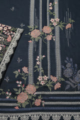 Millat Arts by Shomi Unstitched 3 Piece Embroidered Linen Collection'2023-D-1871-Zinc