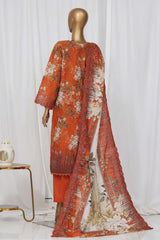 Sada Bahar Stitched 3 Piece Laser Cutwork Chikankari Vol-01 Collection'2024-D-19-Orange