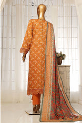 Sada Bahar Stitched 3 Piece Festive Emb Lawn Vol-01 Collection'2025-D-5313-Mustard