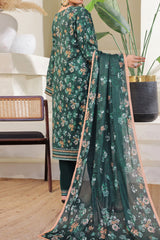 Aizal Stitched 3 Piece Printed Lawn Collection'2025-A-P-652-GREEN