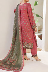 Aizal Stitched 3 Piece Printed Lawn Collection'2025-A-P-655-MAROON