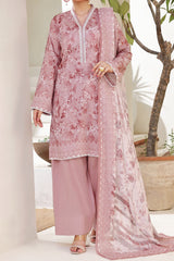 Aizal Stitched 3 Piece Printed Lawn Collection'2025-A-P-657-T PINK