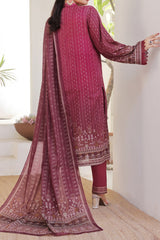 Aizal Stitched 3 Piece Printed Lawn Collection'2025-A-P-661-MAROON