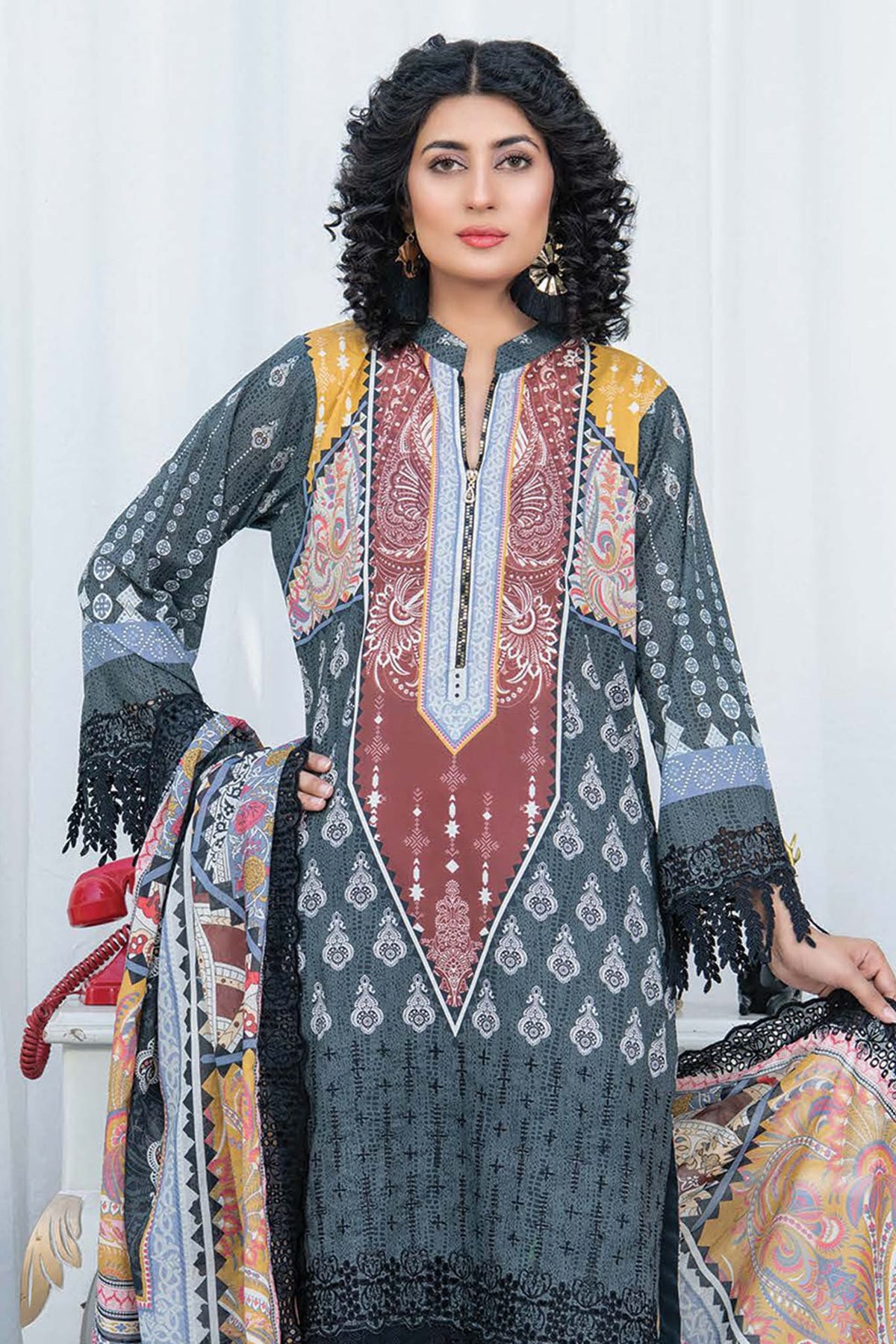 Mashaal by Riaz Arts Unstitched 3 Piece Exclusive Lawn Collection'2023-M-06