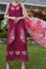 Noor By Saadia Asad Unstitched 3 Piece Luxury Chikankari Lawn'2024-D-10-A