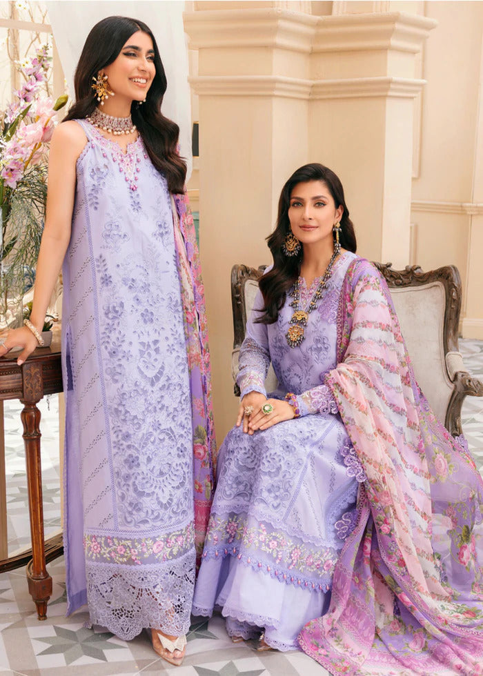 Noor by Sadia Asad Unstitched Eid Laserkari Lawn Collection'2022-D-12