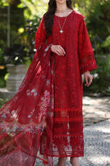 Noor By Saadia Asad Unstitched 3 Piece Luxury Chikankari Lawn'2024-D-02-B