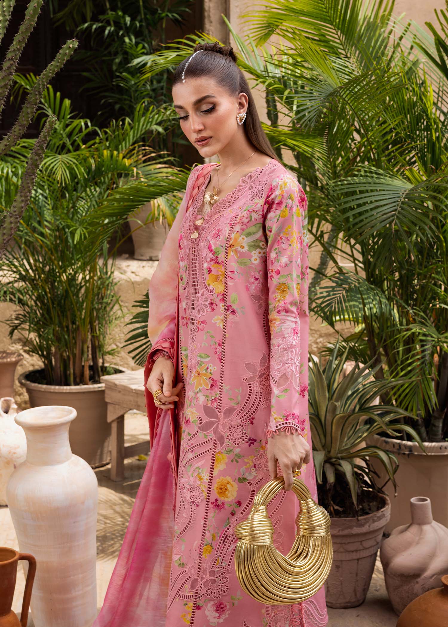 Tasawar By Crimson Unstitched 3 Piece Luxury Lawn Collection'2025-D-02-A-Petals And Promises