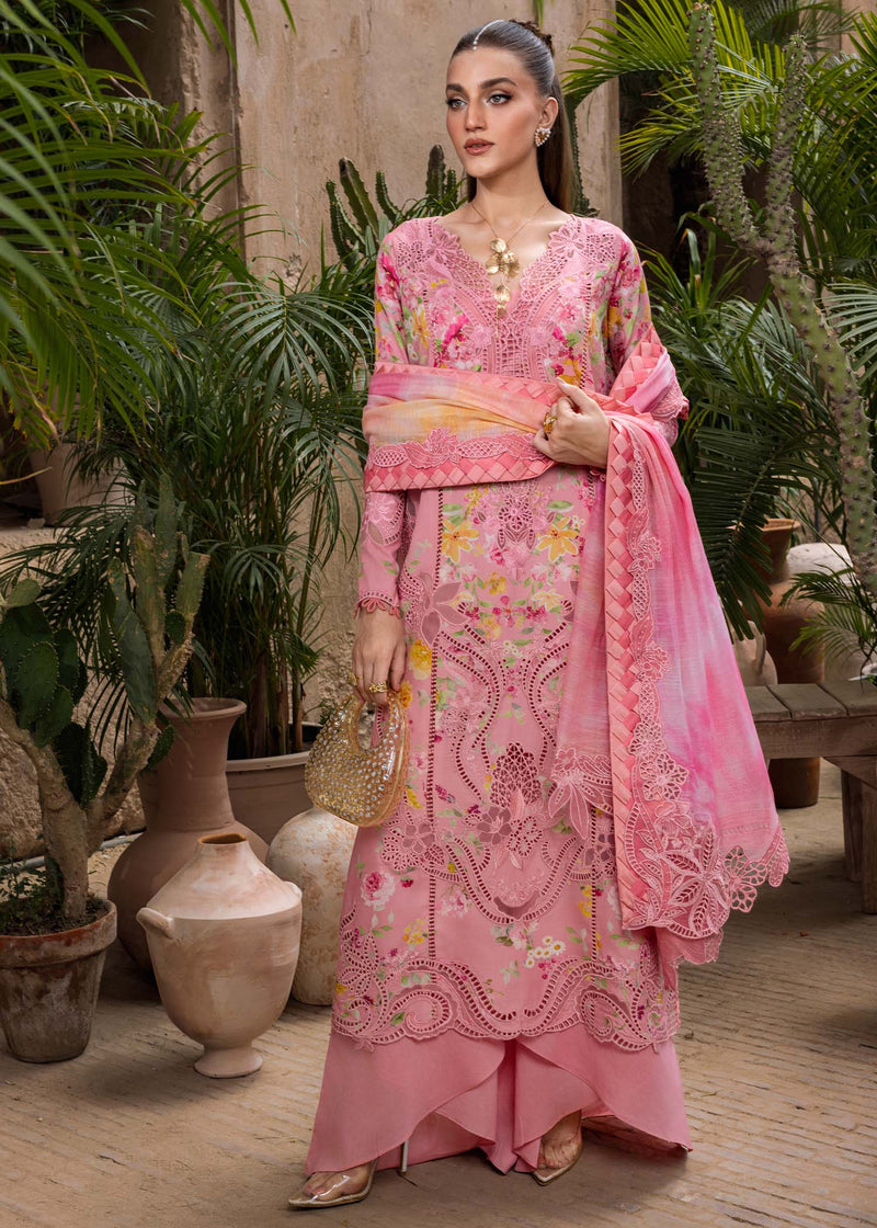 Tasawar By Crimson Unstitched 3 Piece Luxury Lawn Collection'2025-D-02-A-Petals And Promises