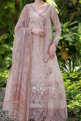 Noor By Saadia Asad Unstitched 3 Piece Luxury Chikankari Lawn'2024-D-03-A