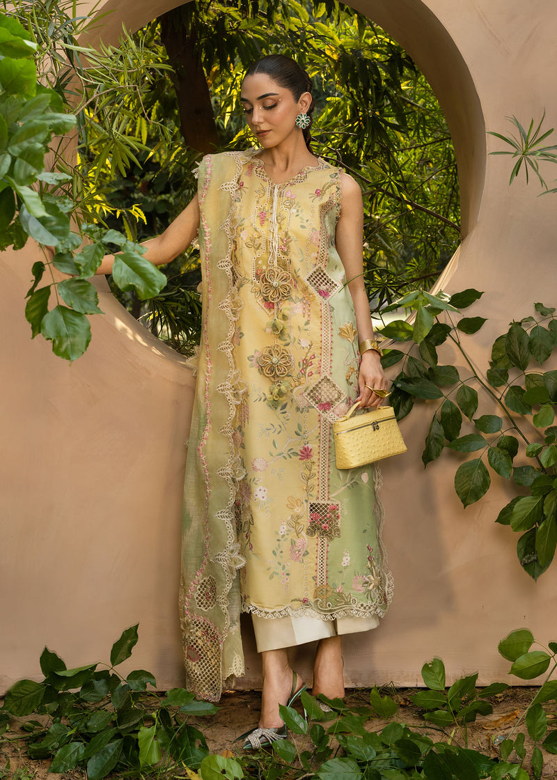 Tasawar By Crimson Unstitched 3 Piece Luxury Lawn Collection'2025-D-04-A-Bonjour And Bloom