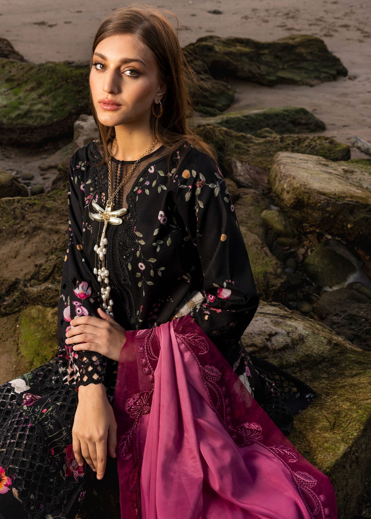 Flow by Crimson Unstitched 3 Piece Lawn Collection'2025-D4 B
