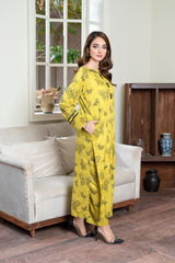BK Clothings Stitched 2 Piece Lawn Collection-Butterfly print
