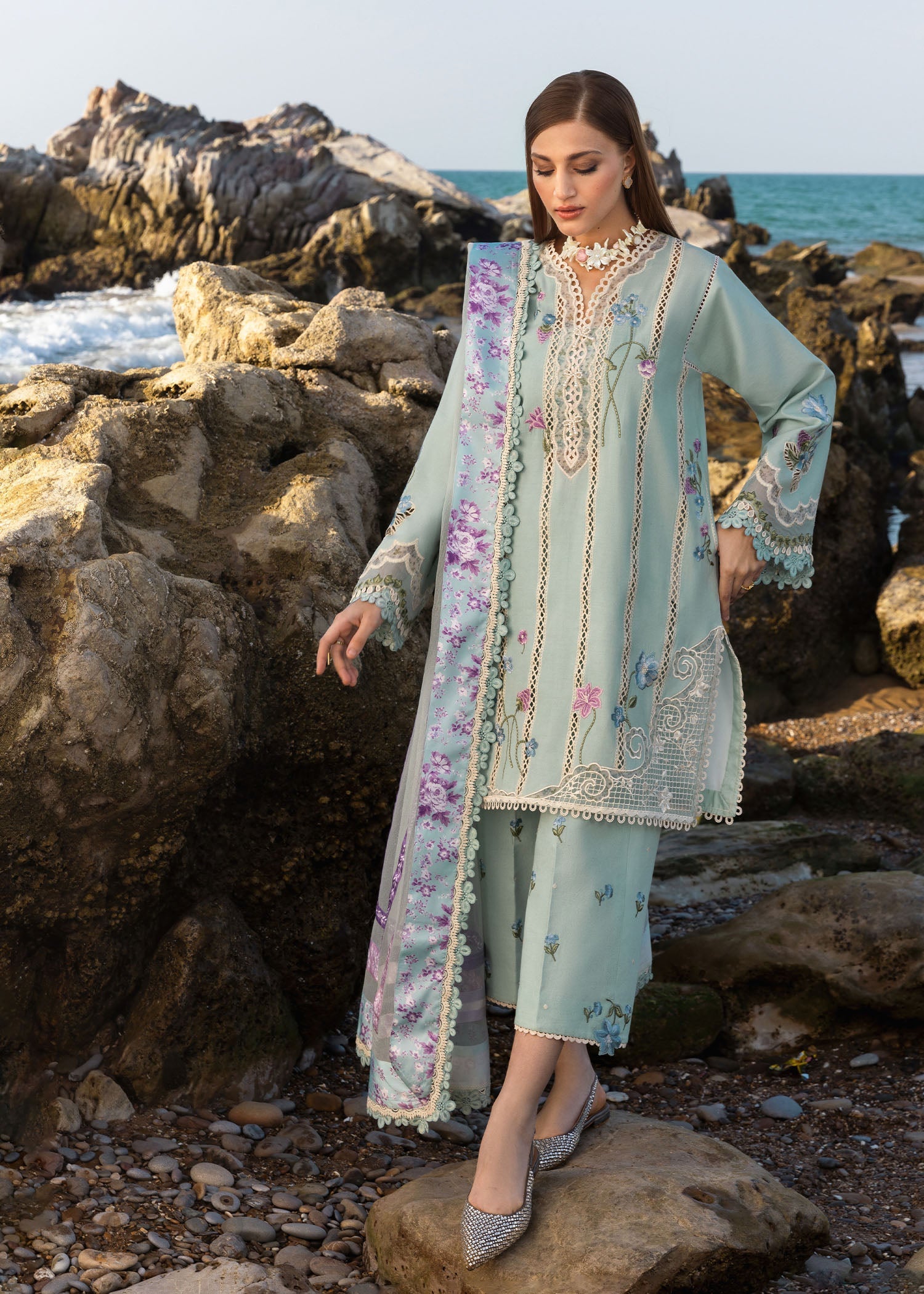 Flow by Crimson Unstitched 3 Piece Lawn Collection'2025-D6 A