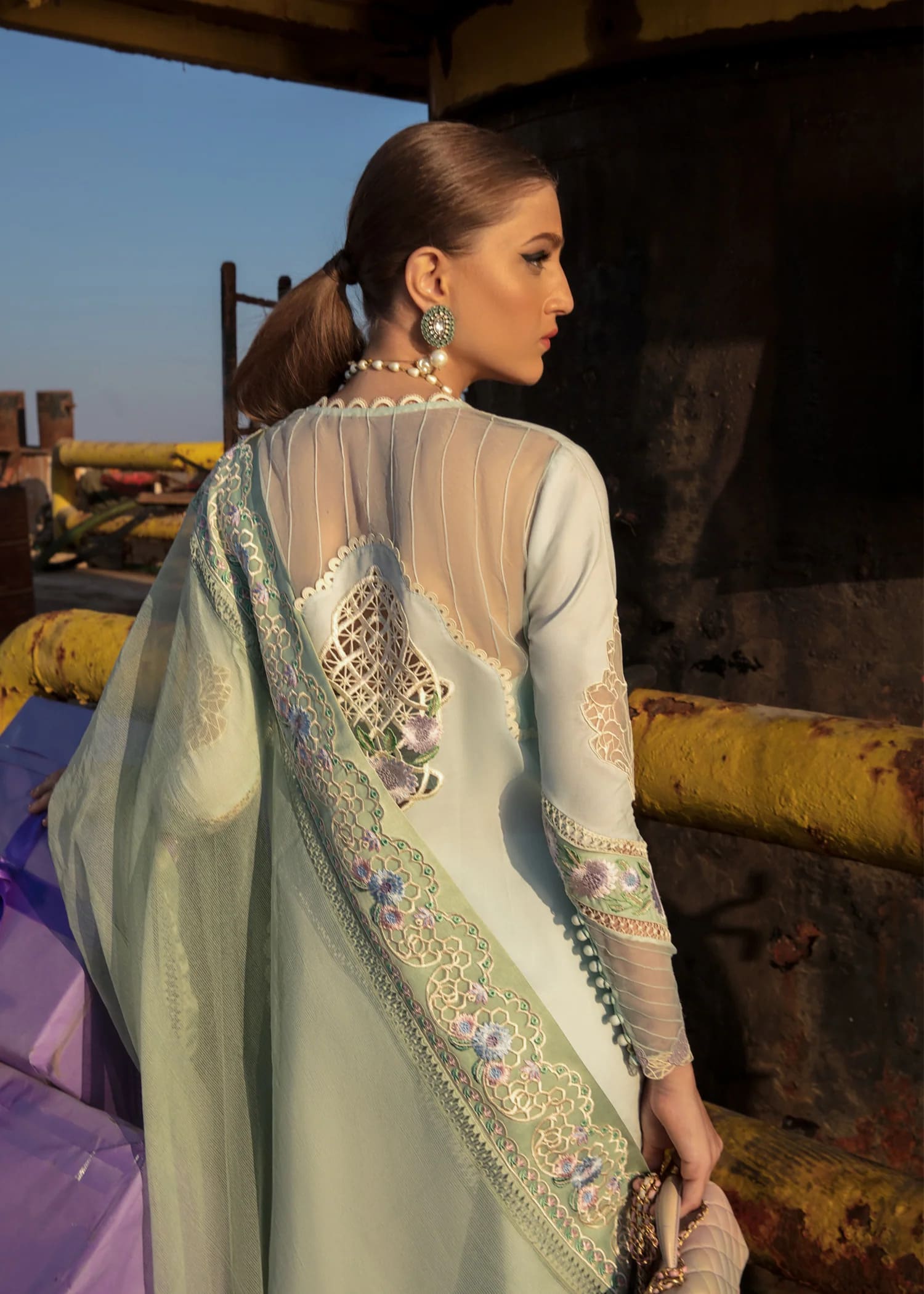 Crimson Unstitched 3 Piece Eid Luxury Lawn Collection'2023-06-B-Summery Medley